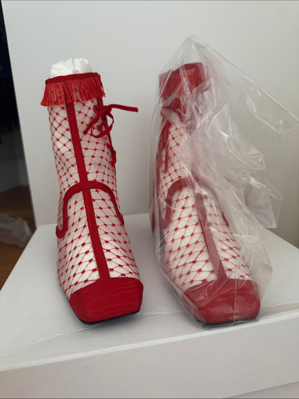Suzanne Rae Reseau Lady Mesh Lace Up Boot - Picture 3 of 6